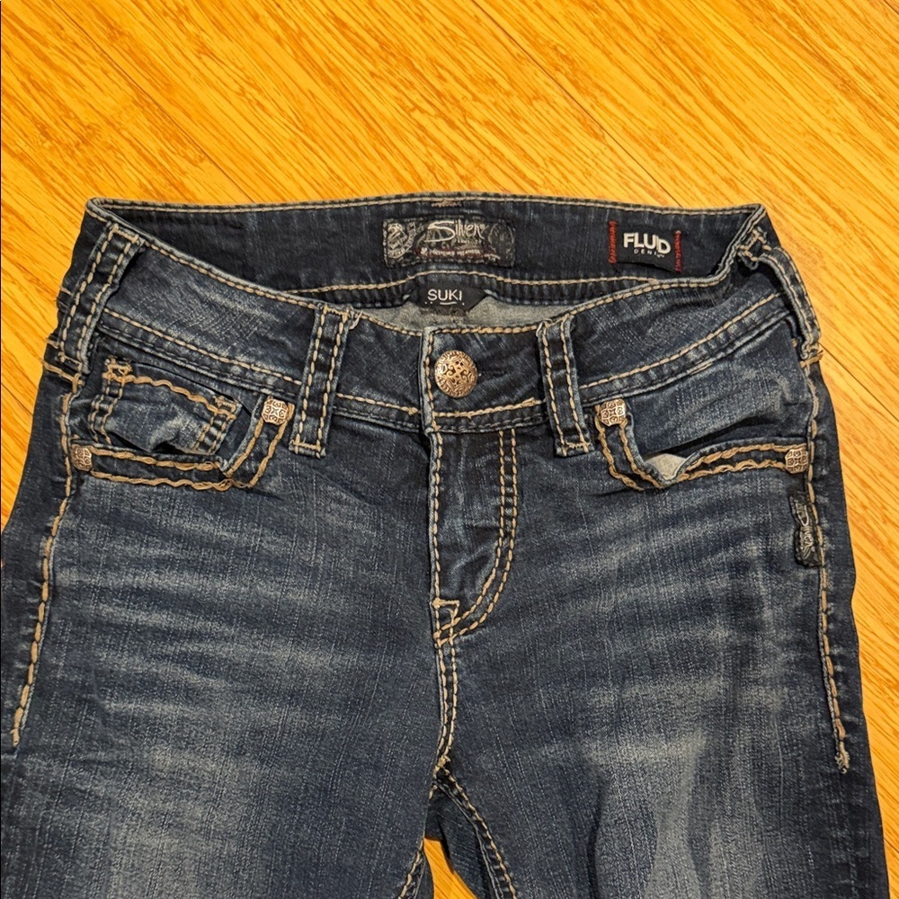 Silver Jeans Dark Blue Boot Cut Denim - Picture 3 of 6